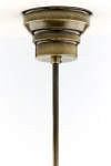 Opal lampa wisząca 1xE27 mosiądz patynowany 11