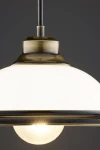Opal lampa wisząca 1xE27 mosiądz patynowany 11