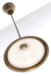 Opal lampa wisząca 1xE27 mosiądz patynowany 11