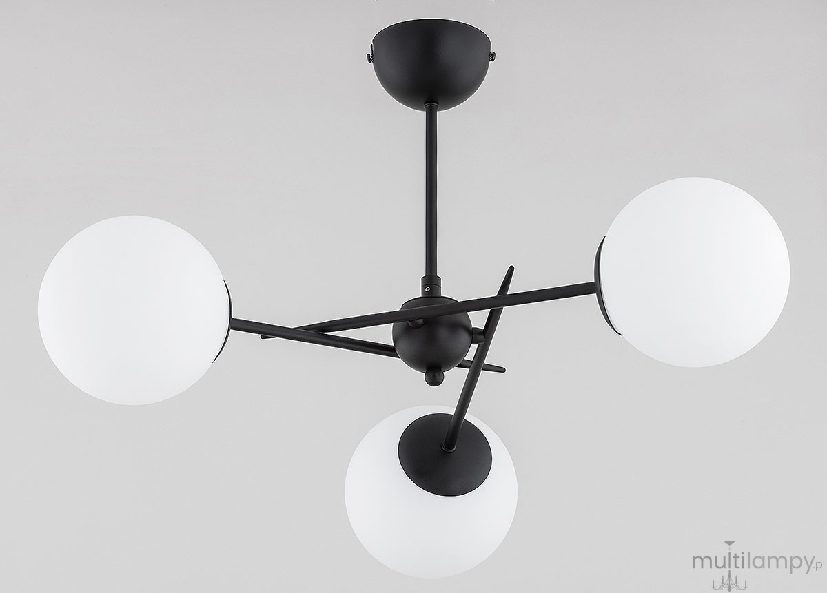 Primery Black lampa wisząca 3xE14 czarna 62523