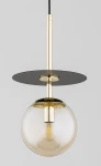 Qeency lampa wisząca E14 czarna bursztyn 61495