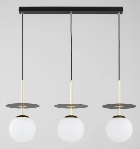 Qeency lampa wisząca 3xE14 czarna biały 62572