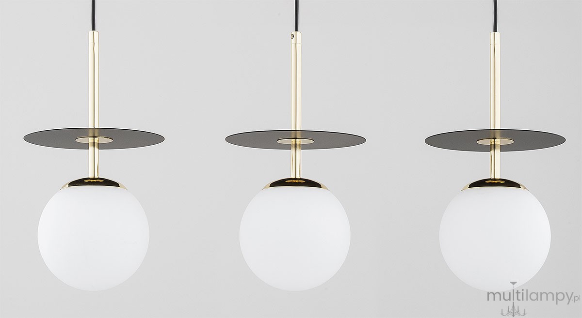 Qeency lampa wisząca 3xE14 czarna biały 62572