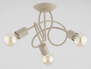 Hossa lampa sufitowa 3xE27 beżowa 62605