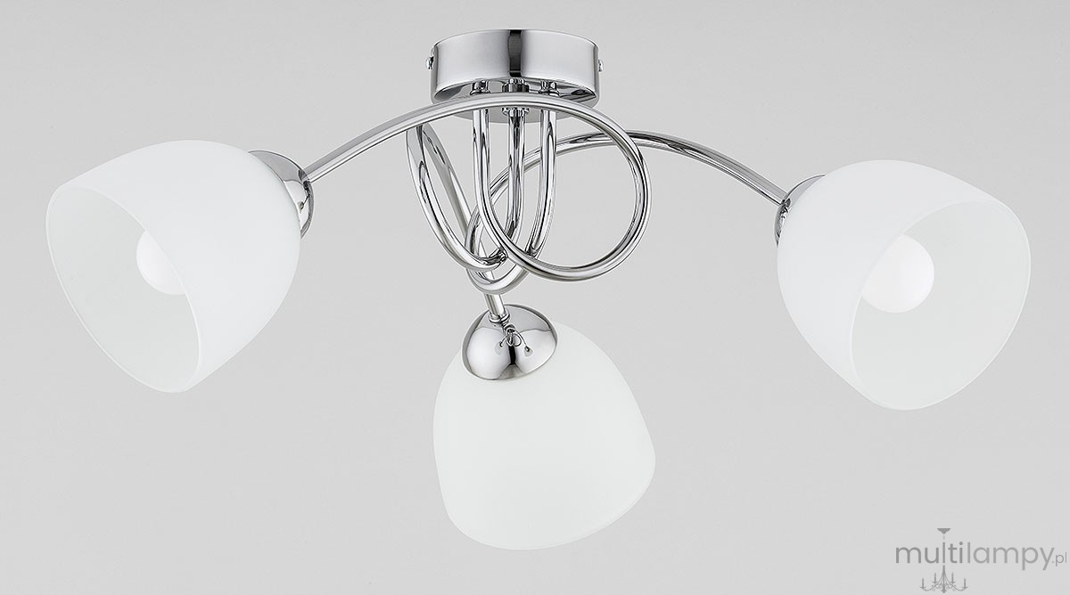 Seyla lampa sufitowa 3xE27 chrom satyna 6241