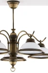 Opal żyrandol 5xE27 mosiądz patynowany 15
