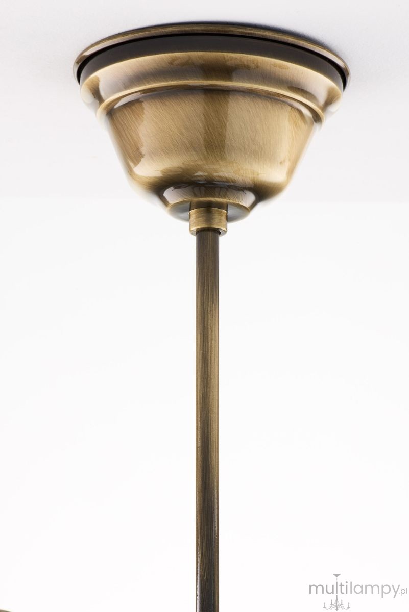 Opal żyrandol 5xE27 mosiądz patynowany 15