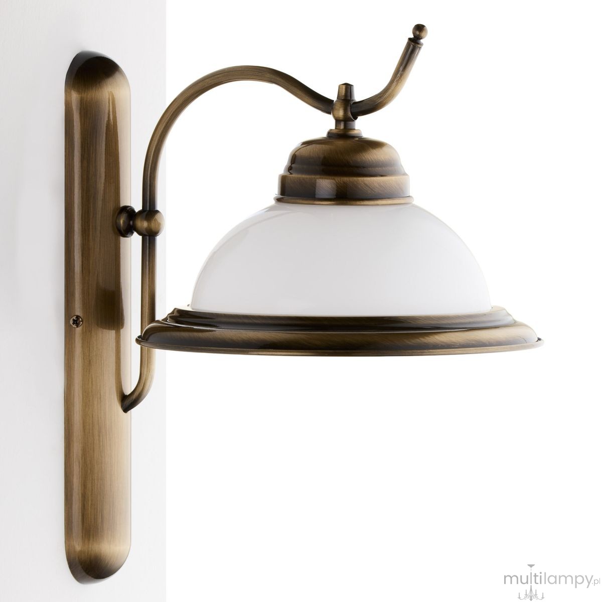 Opal kinkiet 1xE27 mosiądz patynowany 18