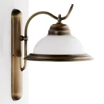 Opal kinkiet 1xE27 mosiądz patynowany 18