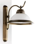 Opal kinkiet 1xE27 mosiądz patynowany 18