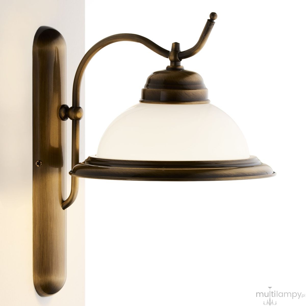 Opal kinkiet 1xE27 mosiądz patynowany 18