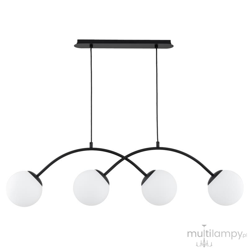 Bester lampa wisząca 4xE14 czarna biały 63403