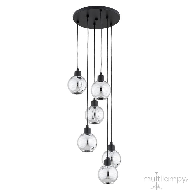 Arvene lampa wisząca 6xE14 czarna 63417