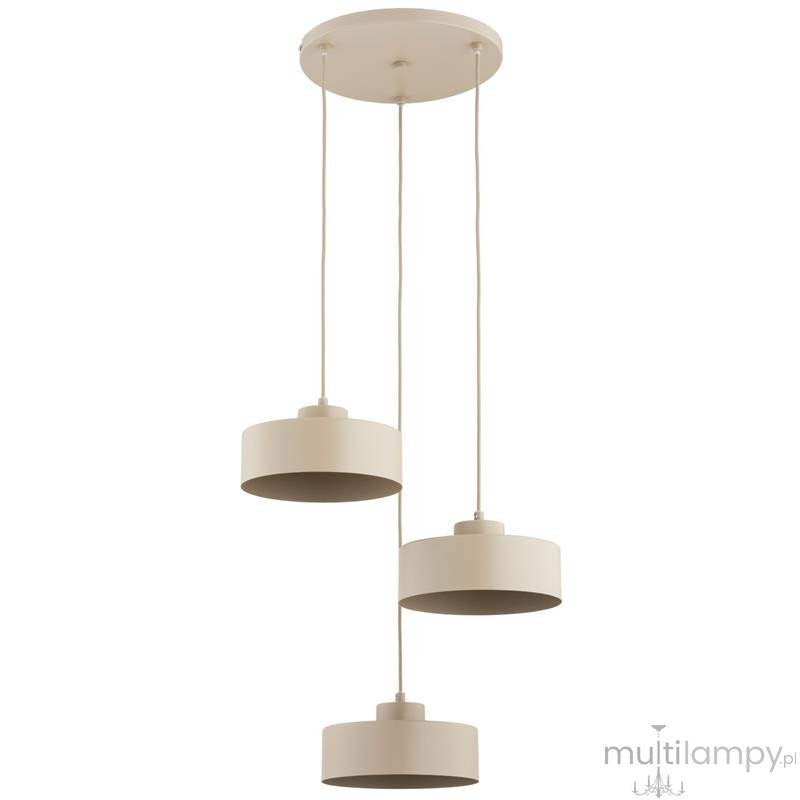 Selia lampa wisząca 3xE27 beżowa 62627