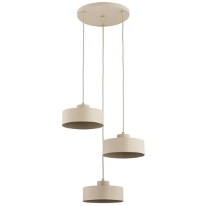 Selia lampa wisząca 3xE27 beżowa 62627