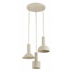 Vanti lampa wisząca 3xE27 beżowa złota 62615