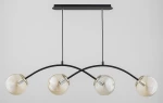 Bester lampa wisząca 4xE14 czarna bursztyn 63402