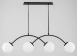 Bester lampa wisząca 4xE14 czarna biały 63403