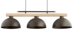 Verta lampa wisząca 3xE27 czekoladowy brąz drewno 62623
