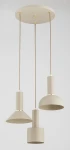 Vanti lampa wisząca 3xE27 beżowa złota 62615