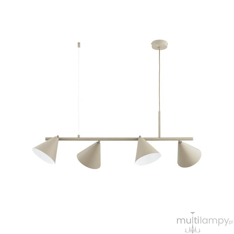 Zelta Midi lampa wisząca 4xE27 beżowa 63420