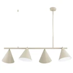 Zelta Maxi lampa wisząca 4xE27 beżowa 63421