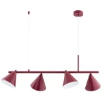 Zelta Midi lampa wisząca spot 4xE27 bordowa 63422
