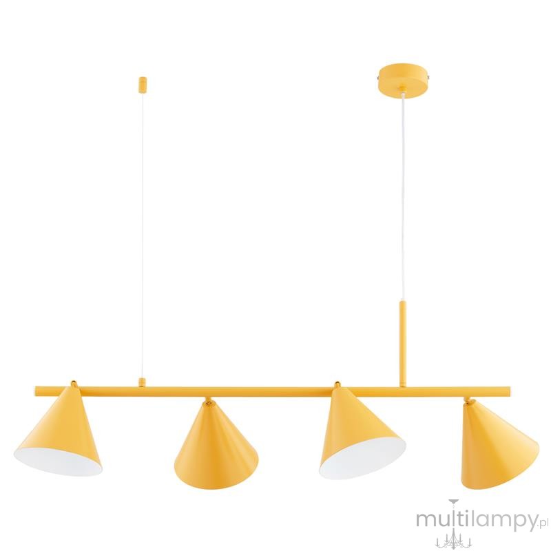 Zelta Midi lampa wisząca spot 4xE27 żółta 63423
