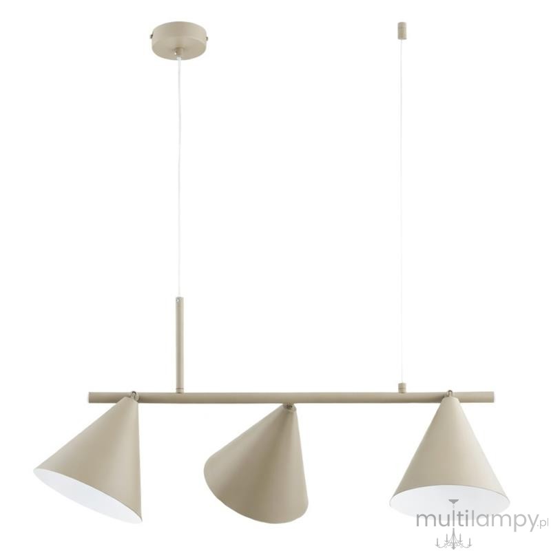 Zelta Maxi lampa wisząca 3xE27 beżowa 62628