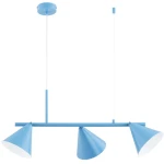 Zelta Midi lampa wisząca 3xE27 niebieska 62629
