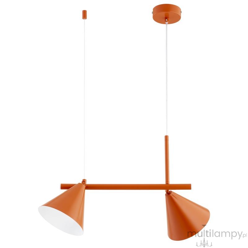 Zelta Maxi lampa wisząca 2xE27 pomarańczowa 62631