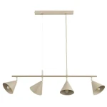Zelta lampa wisząca 4xE27 beżowa złota 63419