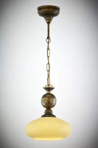 Bolero lampa wisząca 1xE27 czarna/złoty patynowany 389