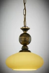Bolero lampa wisząca 1xE27 czarna/złoty patynowany 389