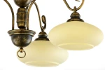 Bolero lampa sufitowa 3xE27 czarna/złoty patynowany 397