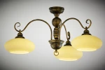 Bolero lampa sufitowa 3xE27 czarna/złoty patynowany 397