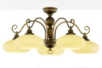 Bolero lampa sufitowa 5xE27 czarna/złoty patynowany 399