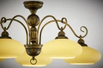 Bolero lampa sufitowa 5xE27 czarna/złoty patynowany 399