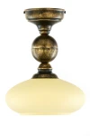 Bolero lampa sufitowa 1xE27 czarna/złoty patynowany 2119