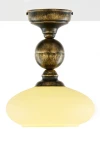Bolero lampa sufitowa 1xE27 czarna/złoty patynowany 2119