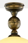 Bolero lampa sufitowa 1xE27 czarna/złoty patynowany 2119