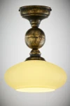 Bolero lampa sufitowa 1xE27 czarna/złoty patynowany 2119