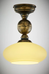 Bolero lampa sufitowa 1xE27 czarna/złoty patynowany 2119