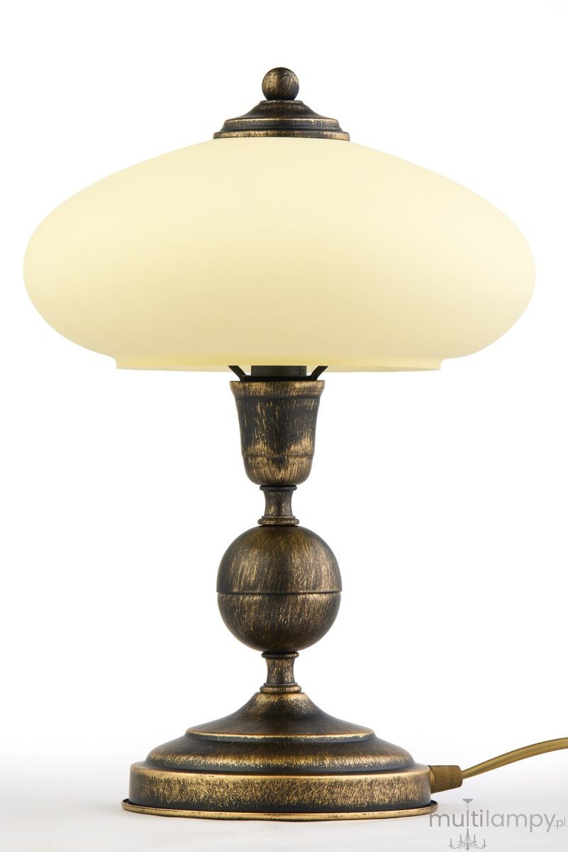 Bolero lampa stołowa 1xE14 czarna/złoty patynowany 2118