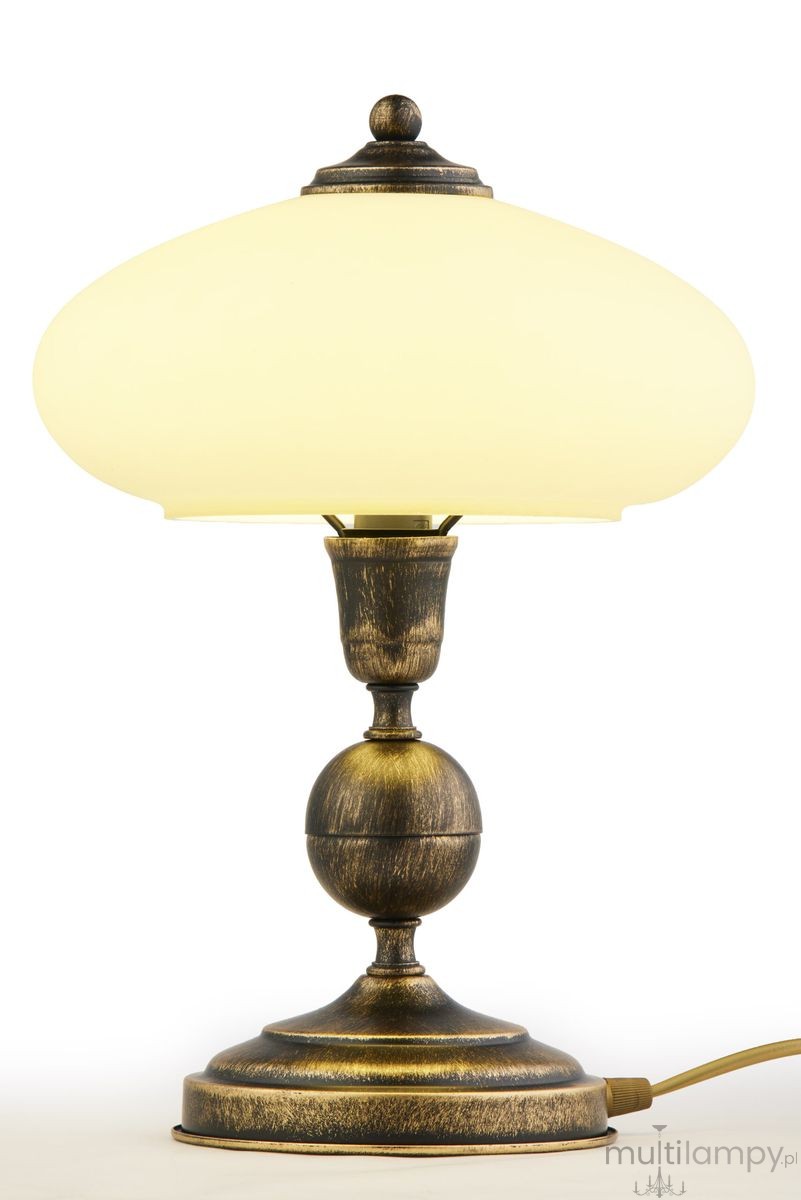 Bolero lampa stołowa 1xE14 czarna/złoty patynowany 2118