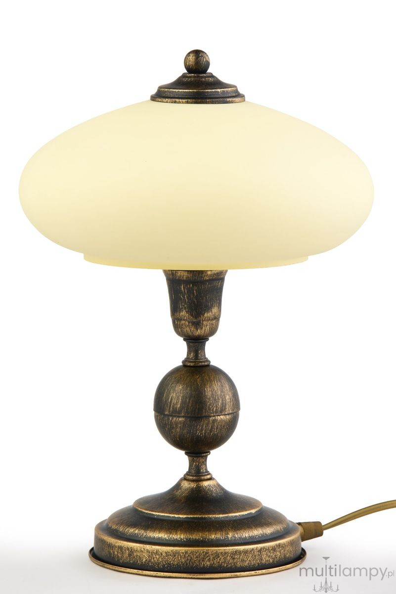 Bolero lampa stołowa 1xE14 czarna/złoty patynowany 2118