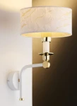 Abando kinkiet 1xE27 biały/złoty 2121