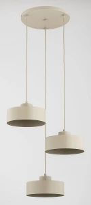 Selia lampa wisząca 3xE27 beżowa 62627