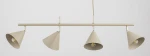 Zelta lampa wisząca 4xE27 beżowa złota 6341