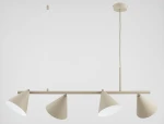 Zelta Midi lampa wisząca 4xE27 beżowa 63420